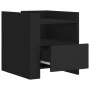 Engineered wood black bedside table 45x50x50 cm by , Nightstands - Ref: Foro24-848277, Price: 55,87 €, Discount: %