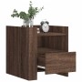 Mesita de noche madera de ingeniería roble marrón 45x50x50 cm de , Mesitas de noche - Ref: Foro24-848282, Precio: 57,33 €, De...
