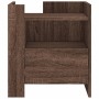 Mesita de noche madera de ingeniería roble marrón 45x50x50 cm de , Mesitas de noche - Ref: Foro24-848282, Precio: 57,33 €, De...