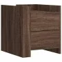 Mesita de noche madera de ingeniería roble marrón 45x50x50 cm de , Mesitas de noche - Ref: Foro24-848289, Precio: 57,37 €, De...