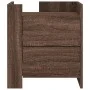 Mesita de noche madera de ingeniería roble marrón 45x50x50 cm de , Mesitas de noche - Ref: Foro24-848289, Precio: 57,37 €, De...