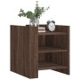Mesita de noche madera de ingeniería roble marrón 45x50x50 cm de , Mesitas de noche - Ref: Foro24-848296, Precio: 46,61 €, De...