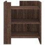 Mesita de noche madera de ingeniería roble marrón 45x50x50 cm de , Mesitas de noche - Ref: Foro24-848296, Precio: 46,61 €, De...