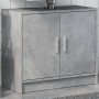 Armario de lavabo madera ingeniería gris hormigón 63x29x55 cm de , Muebles de baño - Ref: Foro24-848097, Precio: 49,39 €, Des...