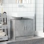 Armario de lavabo madera ingeniería gris hormigón 63x29x55 cm de , Muebles de baño - Ref: Foro24-848097, Precio: 49,39 €, Des...