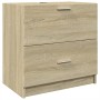 Armario de lavabo madera de ingeniería roble Sonoma 59x37x59 cm de , Muebles de baño - Ref: Foro24-848110, Precio: 72,68 €, D...