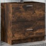 Armario de lavabo madera ingeniería roble ahumado 59x37x59 cm de , Muebles de baño - Ref: Foro24-848112, Precio: 74,08 €, Des...