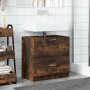 Armario de lavabo madera ingeniería roble ahumado 59x37x59 cm de , Muebles de baño - Ref: Foro24-848112, Precio: 74,08 €, Des...
