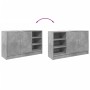 Armario de lavabo madera ingeniería gris hormigón 90x29x55 cm de , Muebles de baño - Ref: Foro24-848125, Precio: 76,25 €, Des...