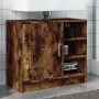 Armario de lavabo madera ingeniería roble ahumado 63x29x55 cm de , Muebles de baño - Ref: Foro24-848133, Precio: 53,94 €, Des...