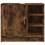 Armario de lavabo madera ingeniería roble ahumado 63x29x55 cm de , Muebles de baño - Ref: Foro24-848133, Precio: 53,94 €, Des...