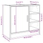 Armario de lavabo madera ingeniería roble ahumado 63x29x55 cm de , Muebles de baño - Ref: Foro24-848133, Precio: 53,94 €, Des...