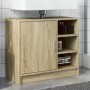 Armario de lavabo madera de ingeniería roble Sonoma 63x29x55 cm de , Muebles de baño - Ref: Foro24-848131, Precio: 54,81 €, D...