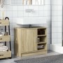 Armario de lavabo madera de ingeniería roble Sonoma 63x29x55 cm de , Muebles de baño - Ref: Foro24-848131, Precio: 54,81 €, D...