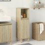 Armario de baño madera contrachapada roble Sonoma 30x30x100 cm de , Tocadores de baño - Ref: Foro24-849659, Precio: 62,04 €, ...