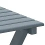 Silla mecedora con mesa plegable madera maciza de álamo gris de , Mecedoras - Ref: Foro24-3281258, Precio: 134,13 €, Descuent...