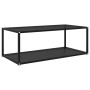 Mesa de centro vidrio templado negro 100x50x35 cm en Mesas de centro | Comprar online en Foru.es