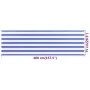 Blau-weiße HDPE-Balkonmarkise 75x400 cm von vidaXL, Sonnenschirme - Ref: Foro24-310885, Preis: 14,53 €, Rabatt: %