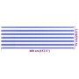 Toldo para balcón HDPE azul y blanco 75x400 cm de vidaXL, Sombrillas - Ref: Foro24-310885, Precio: 14,79 €, Descuento: %