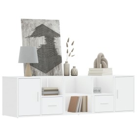 Mueble de esquina madera de ingeniería blanco 160x40x45 cm de , Armarios y almacenamiento - Ref: Foro24-3307819, Precio: 116,...