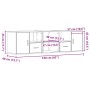 Mueble de esquina madera de ingeniería blanco 160x40x45 cm de , Armarios y almacenamiento - Ref: Foro24-3307819, Precio: 116,...