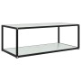 Mesa de centro vidrio templado blanco 100x50x35 cm en Mesas de centro | Comprar online en Foru.es