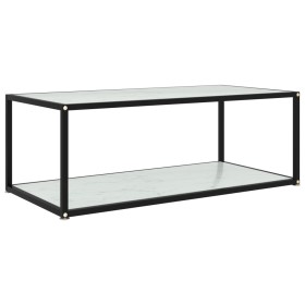 Mesa de centro vidrio templado blanco 100x50x35 cm en Mesas de centro | Comprar online en Foru.es