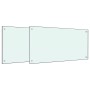 Salpicaderos de cocina 2 uds vidrio templado blanco 80x50 cm de , Herramientas y utensilios de cocina - Ref: Foro24-3315787, ...