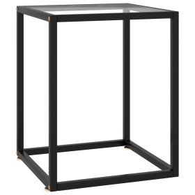 Mesa de centro con vidrio templado negra 40x40x50 cm en Mesas de centro | Comprar online en Foru.es