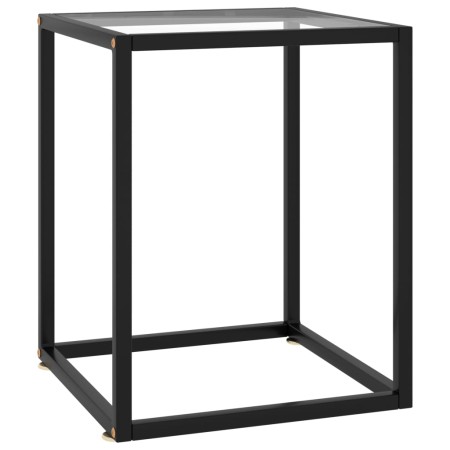Mesa de centro con vidrio templado negra 40x40x50 cm en Mesas de centro | Comprar online en Foru.es