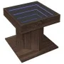 Mesa de centro y LED madera ingeniería marrón roble 50x50x45 cm de , Mesas de centro - Ref: Foro24-847566, Precio: 93,86 €, D...