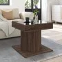 Mesa de centro y LED madera ingeniería marrón roble 50x50x45 cm de , Mesas de centro - Ref: Foro24-847566, Precio: 93,86 €, D...