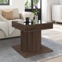 Mesa de centro y LED madera ingeniería marrón roble 50x50x45 cm de , Mesas de centro - Ref: Foro24-847566, Precio: 95,36 €, D...