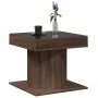 Mesa de centro y LED madera ingeniería marrón roble 50x50x45 cm de , Mesas de centro - Ref: Foro24-847566, Precio: 93,86 €, D...