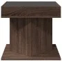 Mesa de centro y LED madera ingeniería marrón roble 50x50x45 cm de , Mesas de centro - Ref: Foro24-847566, Precio: 93,86 €, D...