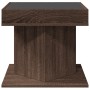 Mesa de centro y LED madera ingeniería marrón roble 50x50x45 cm de , Mesas de centro - Ref: Foro24-847566, Precio: 95,36 €, D...