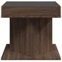 Mesa de centro y LED madera ingeniería marrón roble 50x50x45 cm de , Mesas de centro - Ref: Foro24-847566, Precio: 93,86 €, D...