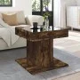 Mesa de centro y LED madera ingeniería roble ahumado 50x50x45cm de , Mesas de centro - Ref: Foro24-847564, Precio: 90,83 €, D...