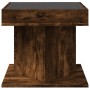 Mesa de centro y LED madera ingeniería roble ahumado 50x50x45cm de , Mesas de centro - Ref: Foro24-847564, Precio: 92,27 €, D...