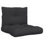Cojines para palets 2 unidades tela negro de , Cojines para sillas y sofás - Ref: Foro24-360841, Precio: 52,72 €, Descuento: %