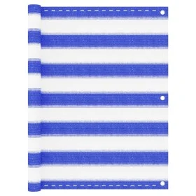 Toldo para balcón HDPE azul y blanco 75x500 cm de vidaXL, Sombrillas - Ref: Foro24-310886, Precio: 16,61 €, Descuento: %