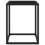 Mesa de centro negra con vidrio negro 40x40x50 cm en Mesas de centro | Comprar online en Foru.es