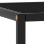 Mesa de centro negra con vidrio negro 40x40x50 cm en Mesas de centro | Comprar online en Foru.es