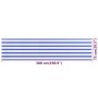 Toldo para balcón HDPE azul y blanco 75x500 cm de vidaXL, Sombrillas - Ref: Foro24-310886, Precio: 16,72 €, Descuento: %