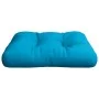 Cojín para sofá de palets de tela azul 50x50x12 cm de , Cojines para sillas y sofás - Ref: Foro24-360429, Precio: 21,78 €, De...