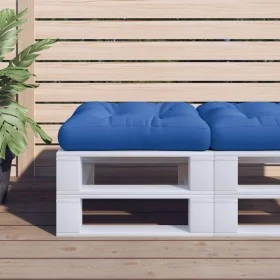 Cojín para sofá de palets de tela azul 60x60x12 cm de , Cojines para sillas y sofás - Ref: Foro24-360457, Precio: 26,35 €, De...