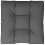 Cojín para sofá de palets de tela antracita 70x70x12 cm de , Cojines para sillas y sofás - Ref: Foro24-360469, Precio: 51,01 ...