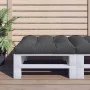 Cojín para sofá de palets de tela negro 70x70x12 cm de , Cojines para sillas y sofás - Ref: Foro24-360476, Precio: 46,43 €, D...