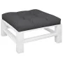 Cojín para sofá de palets de tela negro 70x70x12 cm de , Cojines para sillas y sofás - Ref: Foro24-360476, Precio: 46,43 €, D...