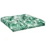 Cojín para sofá de palés estampado de hojas 70x70x12 cm de , Cojines para sillas y sofás - Ref: Foro24-360481, Precio: 31,04 ...